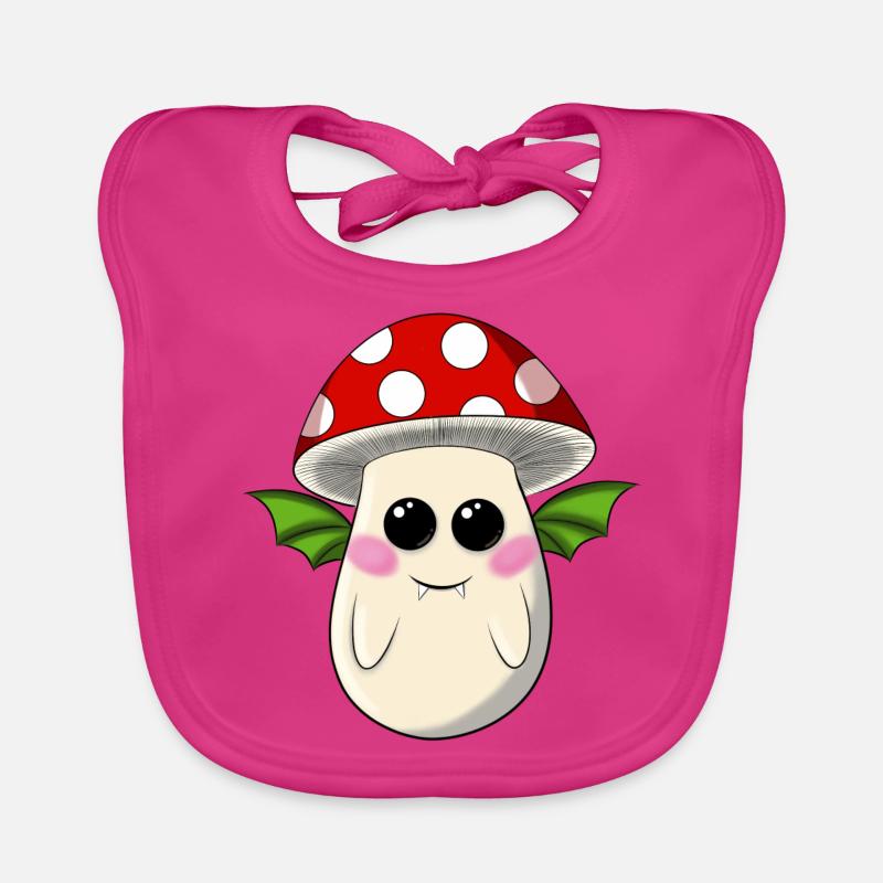 Toadstool bat Organic Baby Bibs