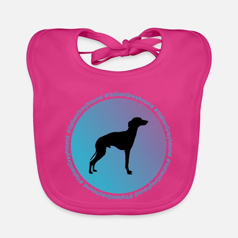 Italian greyhound Organic Baby Bibs