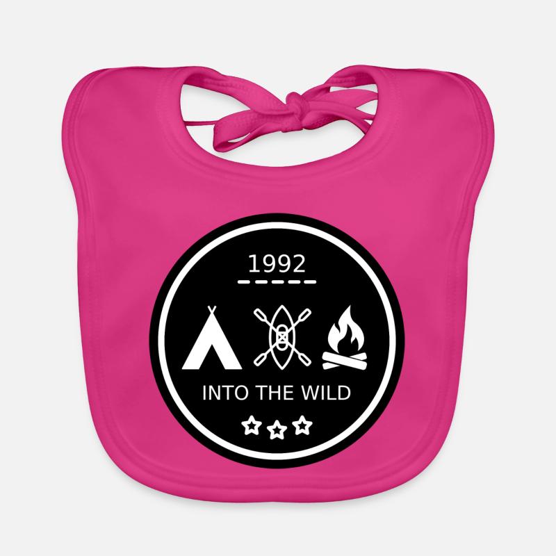 Dans le design des badges Wild Bavoir bio Bébé