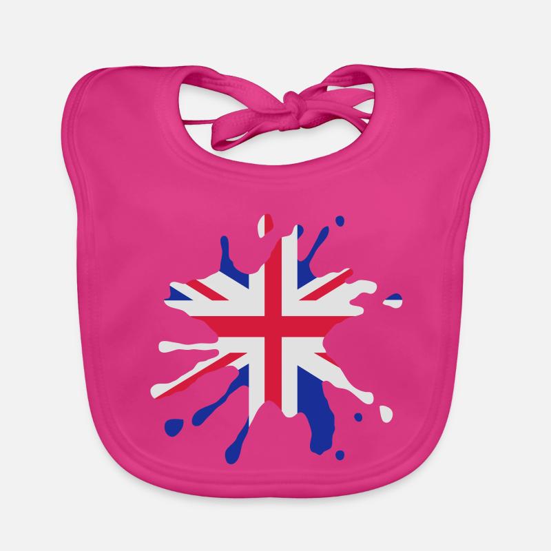 England patch Organic Baby Bibs