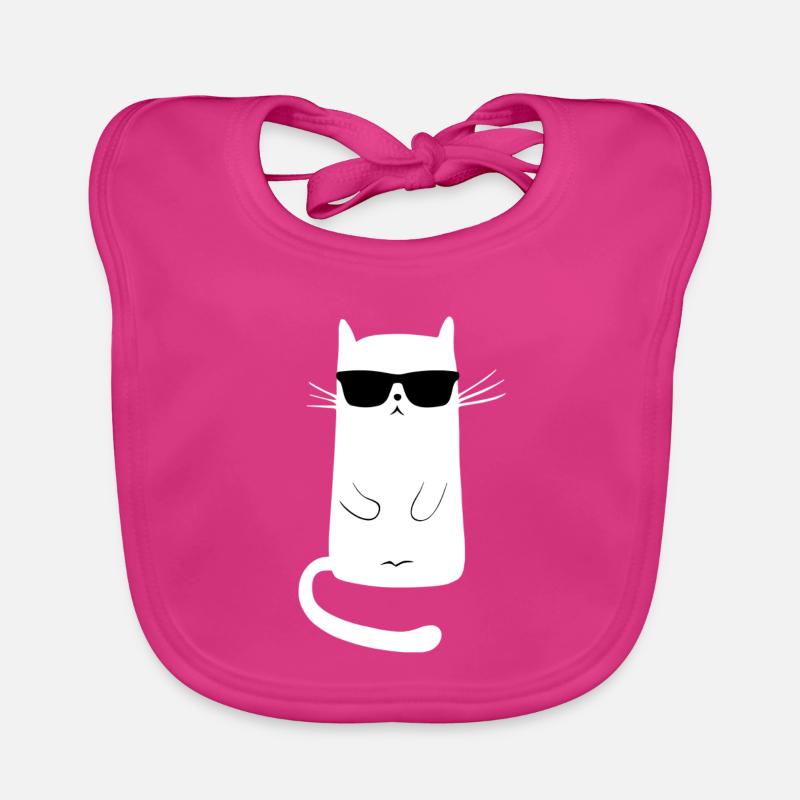 chat cool | reste calme Bavoir bio Bébé