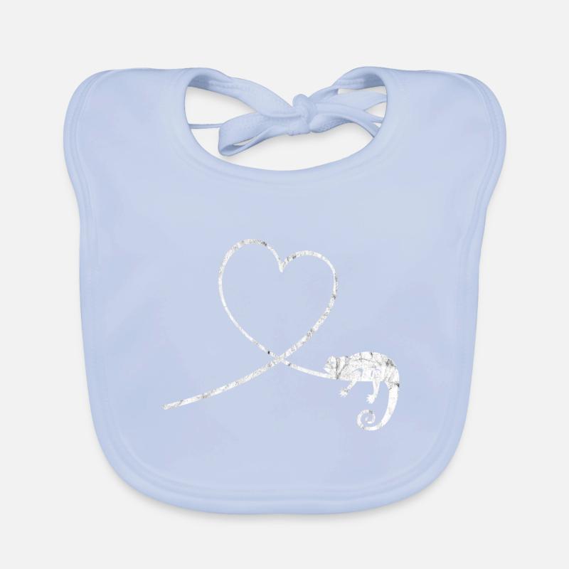 Chameleon Reptile Terrarium Pet Gift Organic Baby Bibs