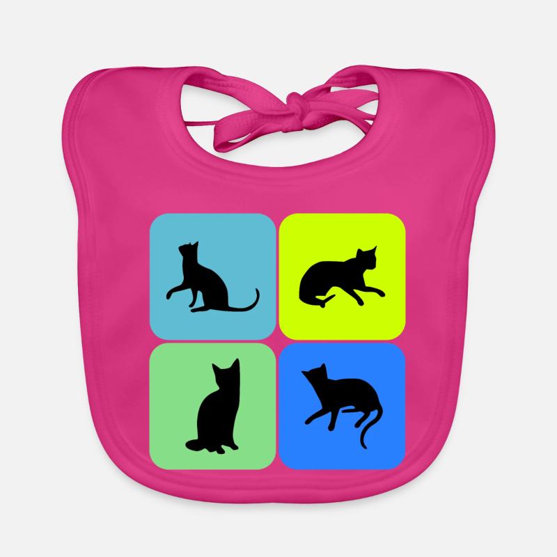 Cat Cat Cat Cat Cat Cat, Gift Organic Baby Bibs