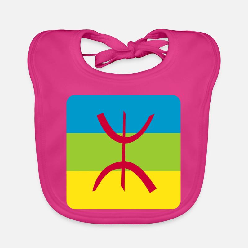 autocollant drapeau berbère réf amazigh Bavoir bio Bébé