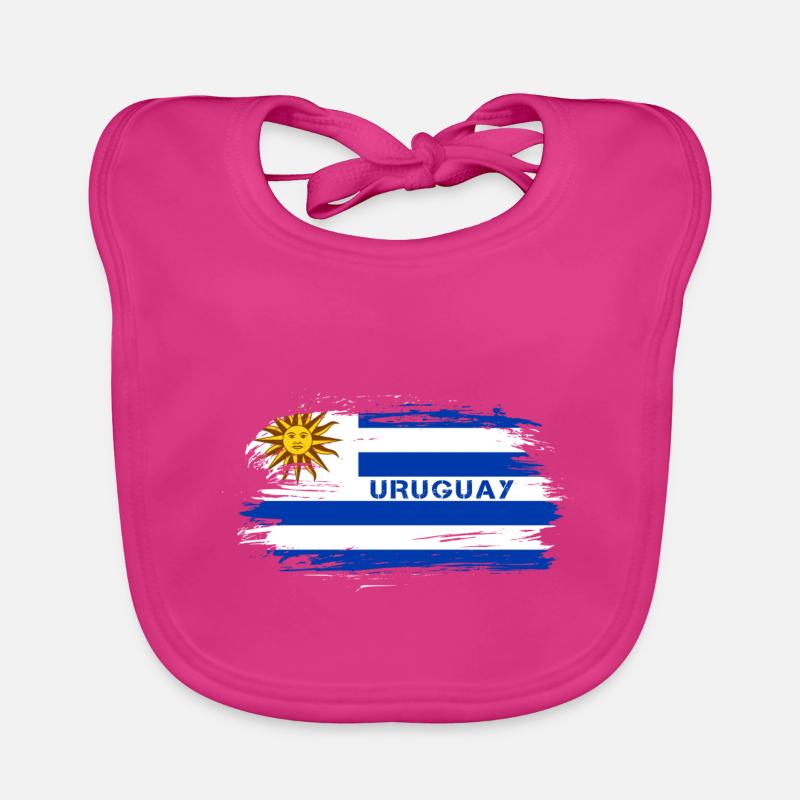 Uruguay Flaggen Design / Geschenkidee Baby Bio-Lätzchen