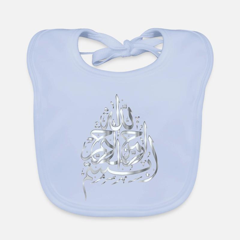 Bismillah - zilver Bio-slabbetje voor baby's