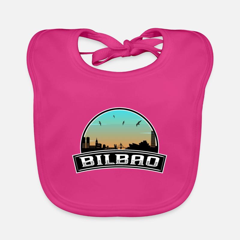 Bilbao Spanien Skyline Spanisches Souvenir Baby Bio-Lätzchen