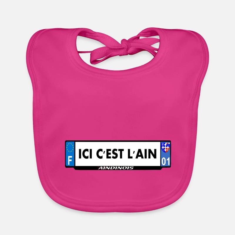 ici c'est l'ain Bavoir bio Bébé