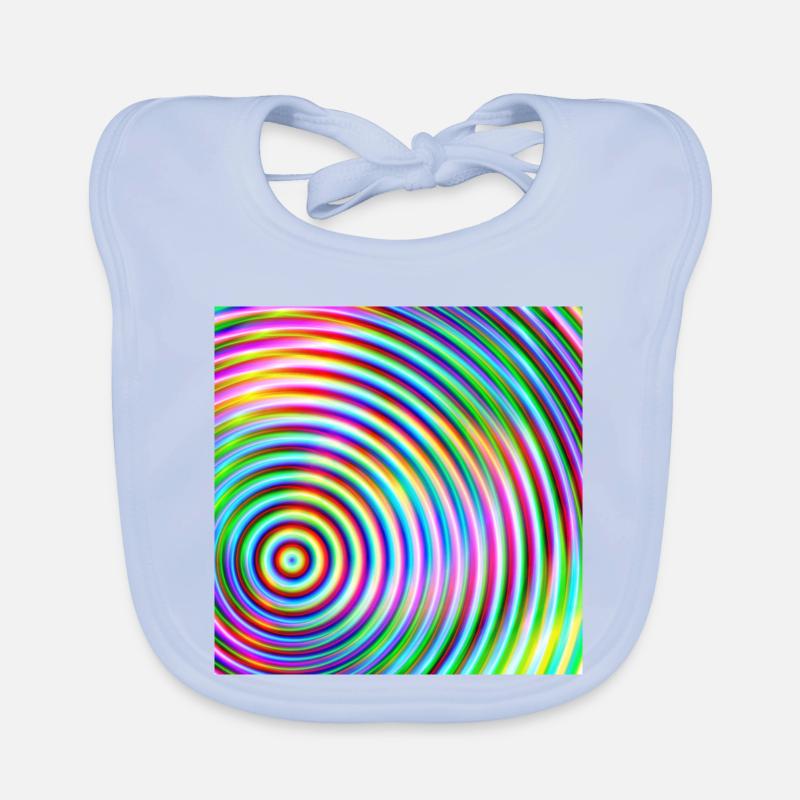 Colored rounds 3d Baby Bio-Lätzchen