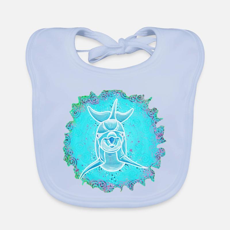 Happy Dolphin - Sonja Ariel von Staden Organic Baby Bibs
