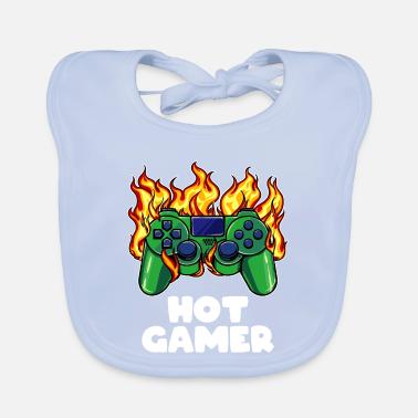 Gamer Zocker Controller Bavaglino ecologico per neonato