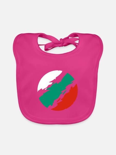 Bulgarien Fahne - Baby Bio-Lätzchen - Fuchsia