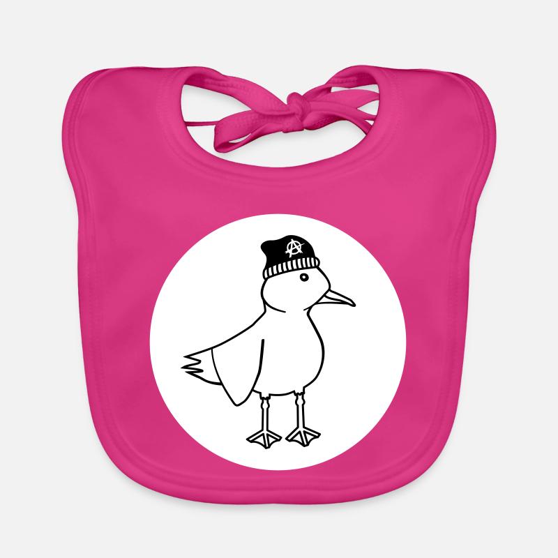 Seagull Anarchy – Vilain Maritime Hipster Art côtier Bavoir bio Bébé