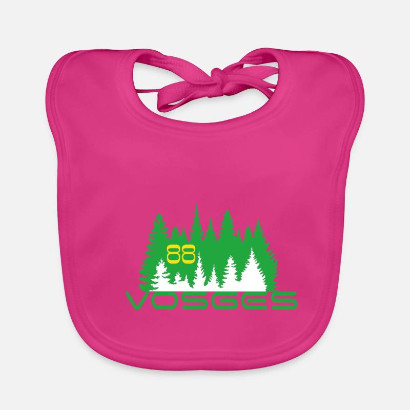 Vosges - Bavoir bio Bébé - fuchsia