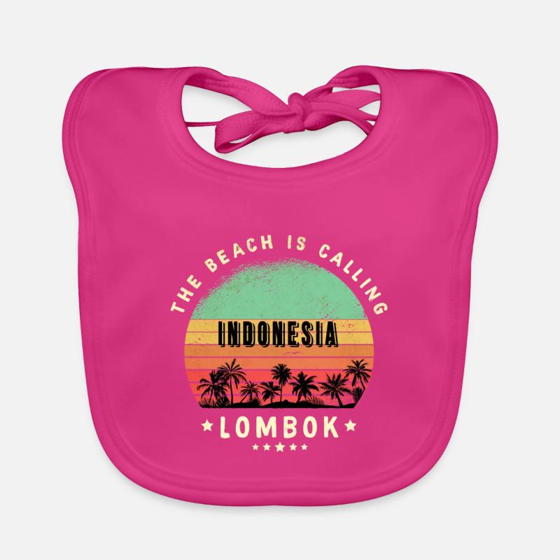 conception de plage de lombok indonésie Bavoir bio Bébé