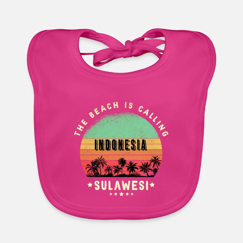 conception de plage sulawesi indonésie Bavoir bio Bébé