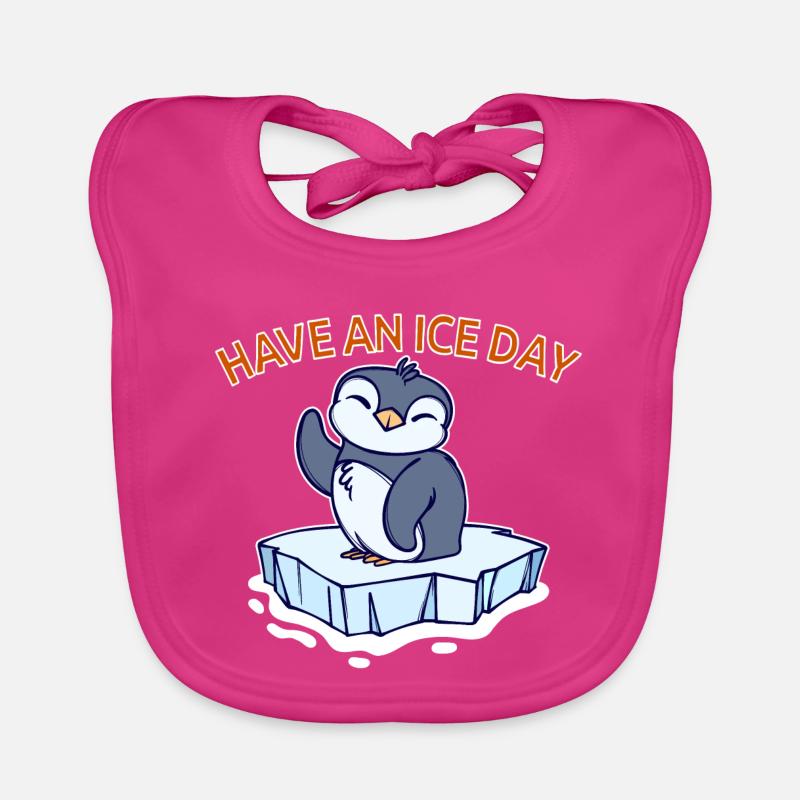 Antarctique Ice Cold Penguin Déclaration Oiseau de mer Bavoir bio Bébé