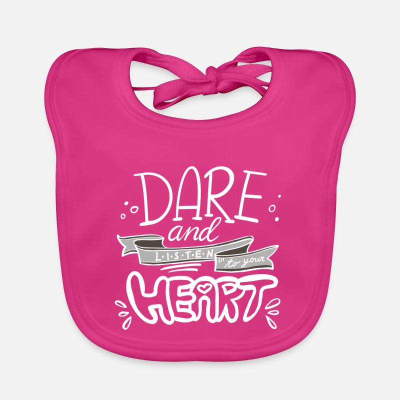 Message de motivation à la main Bavoir bio Bébé