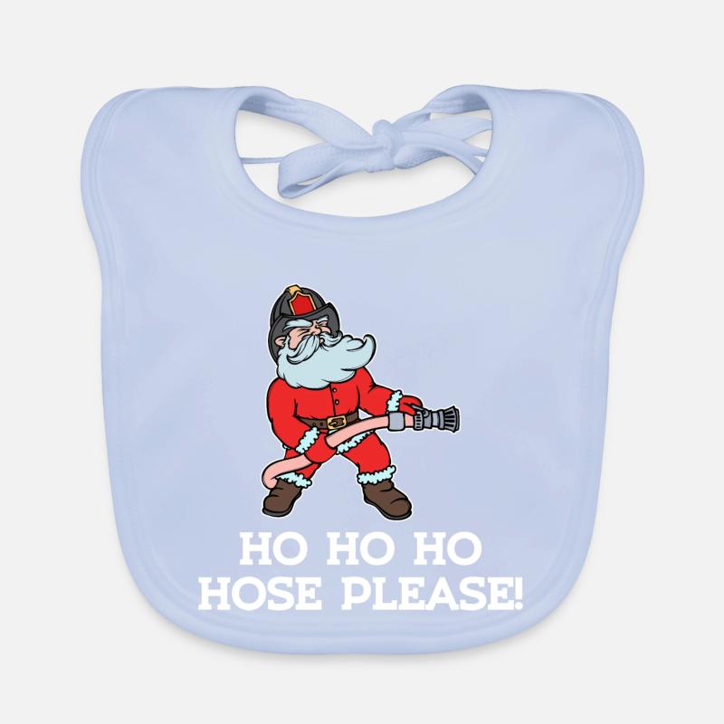 Fire Brigade Fire Protection Fire Hose Statement Organic Baby Bibs