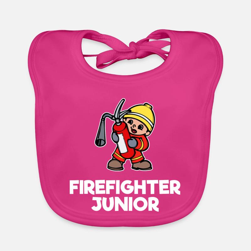 Casque de pompier Déclaration de la brigade d’incendie Extincteur Bavoir bio Bébé