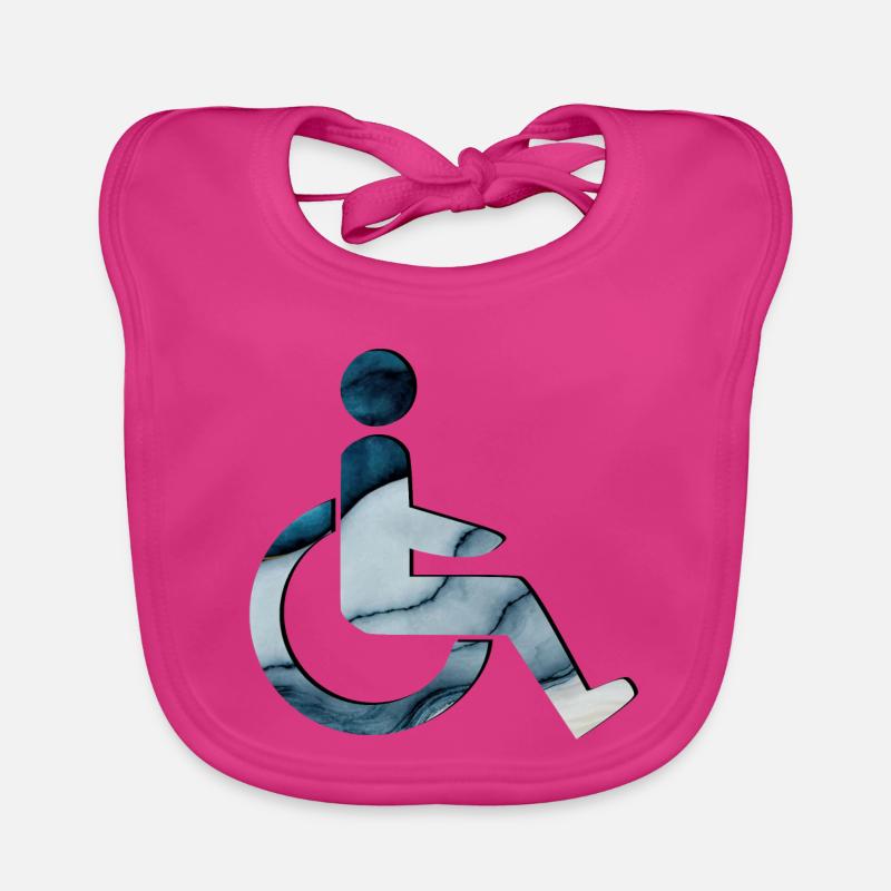 UTILISATEUR DE FAUTEUIL ROULANT Bavoir bio Bébé