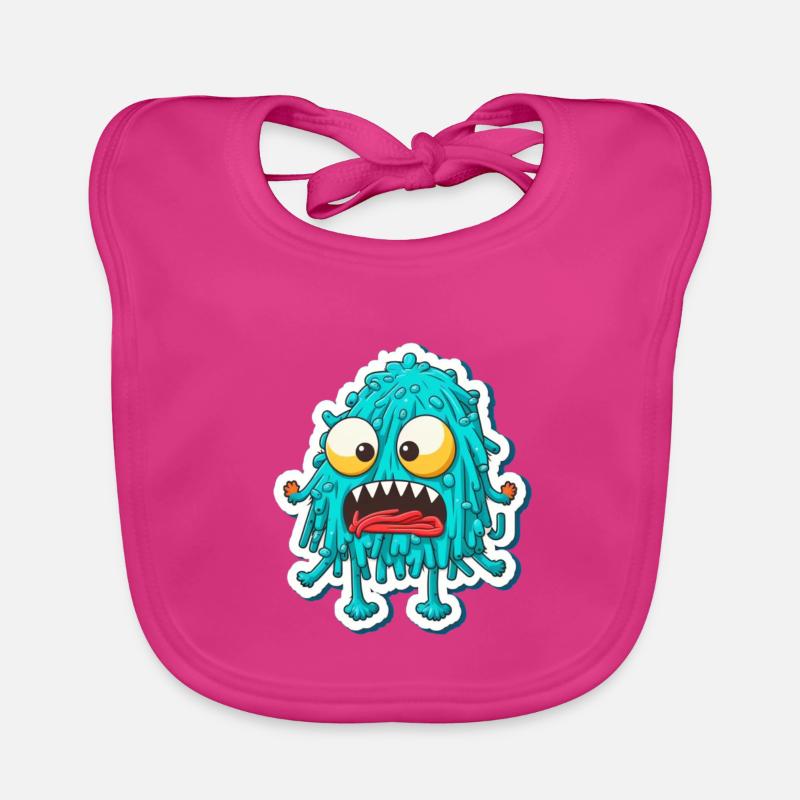 Monstre spaghetti Bavoir bio Bébé