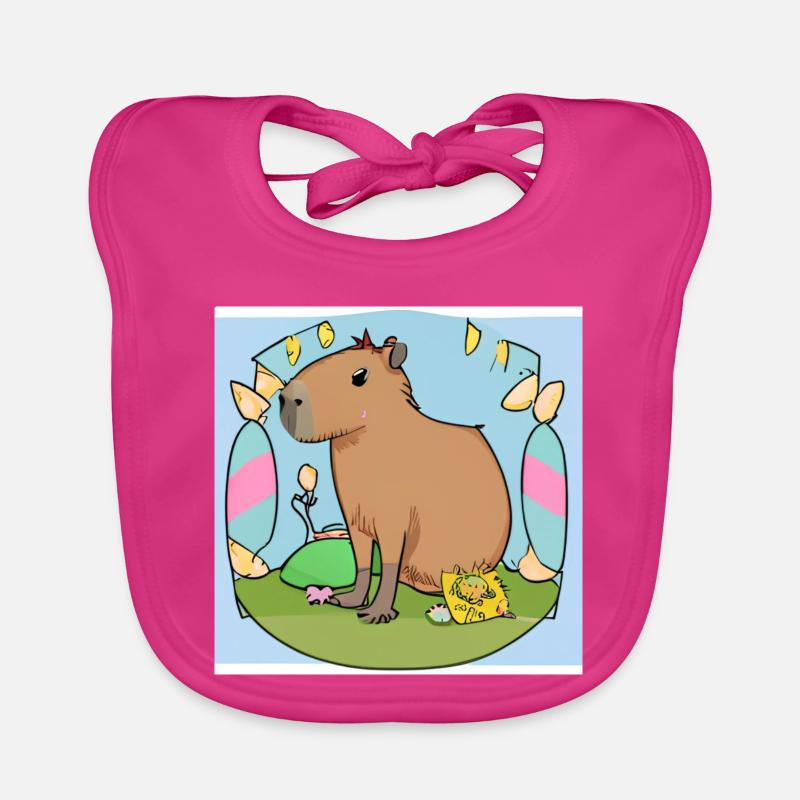 Capybara de Pâques Bavoir bio Bébé