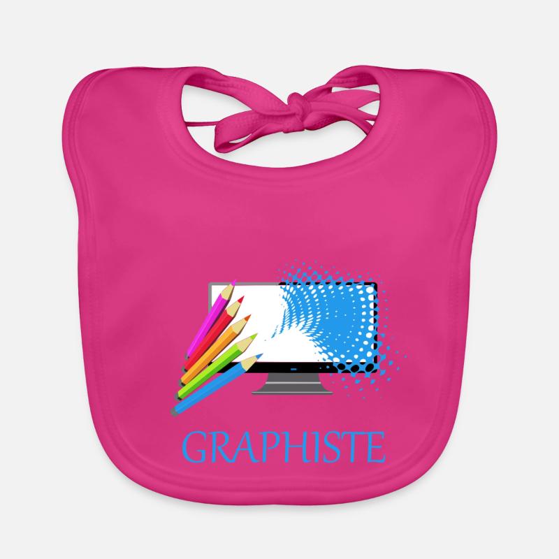 Graphiste Bavoir bio Bébé