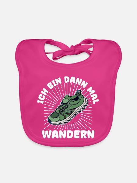 Wanderer Wandern Statement Klettern Naturliebhaber - Baby Bio-Lätzchen - Fuchsia
