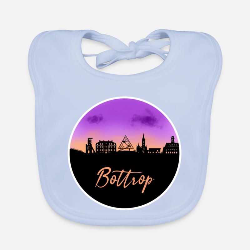 Bottrop Fine Skyline Organic Baby Bibs