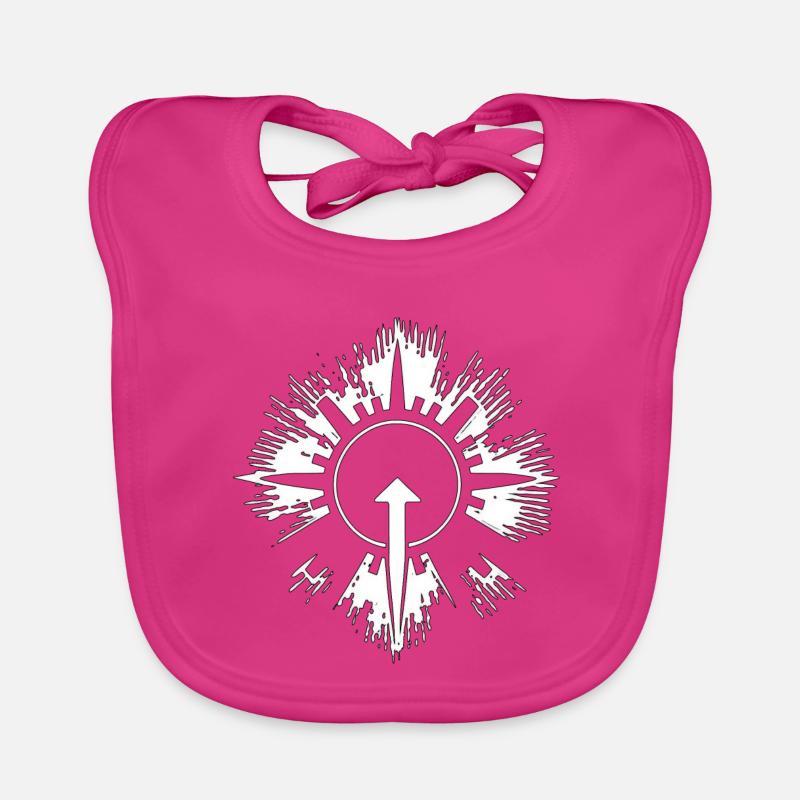 Fleche - Bavoir bio Bébé - fuchsia