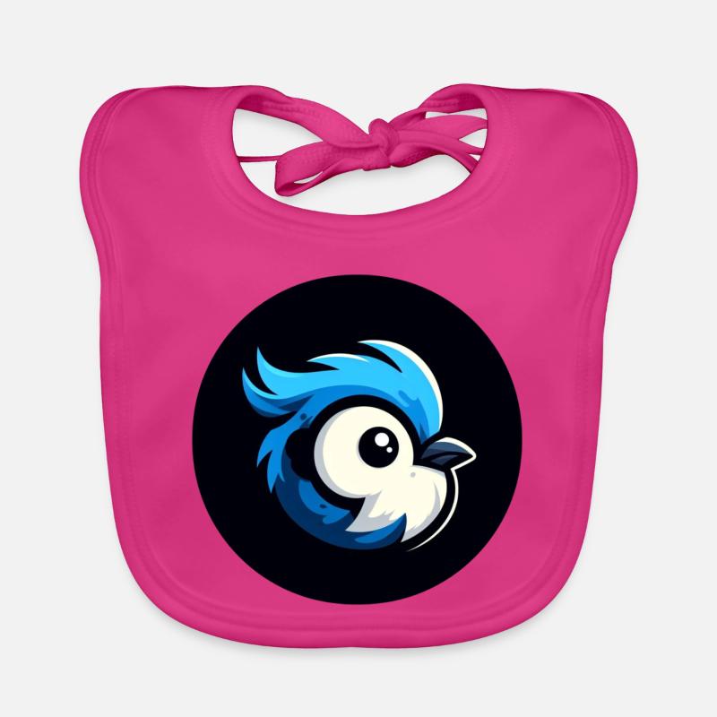 Oiseau comique Bavoir bio Bébé