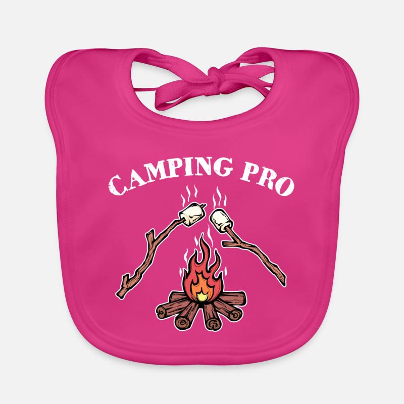 Camping Statement Campsite Campfire Camping Organic Baby Bibs