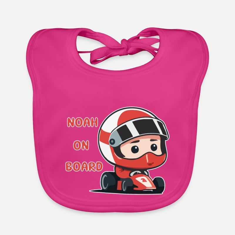 Noah on board Organic Baby Bibs