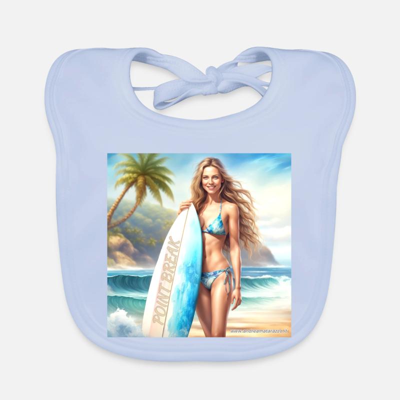 Mädchen Action Surf 2 Baby Bio-Lätzchen