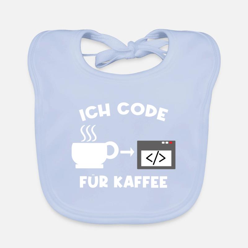 Workaholic Job Coder Karriere Erfolg Statement Baby Bio-Lätzchen