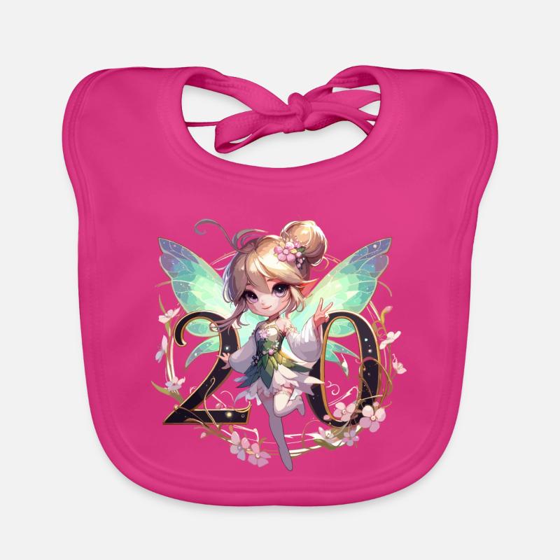20 ans de conception de Fairy Elfe Bavoir bio Bébé