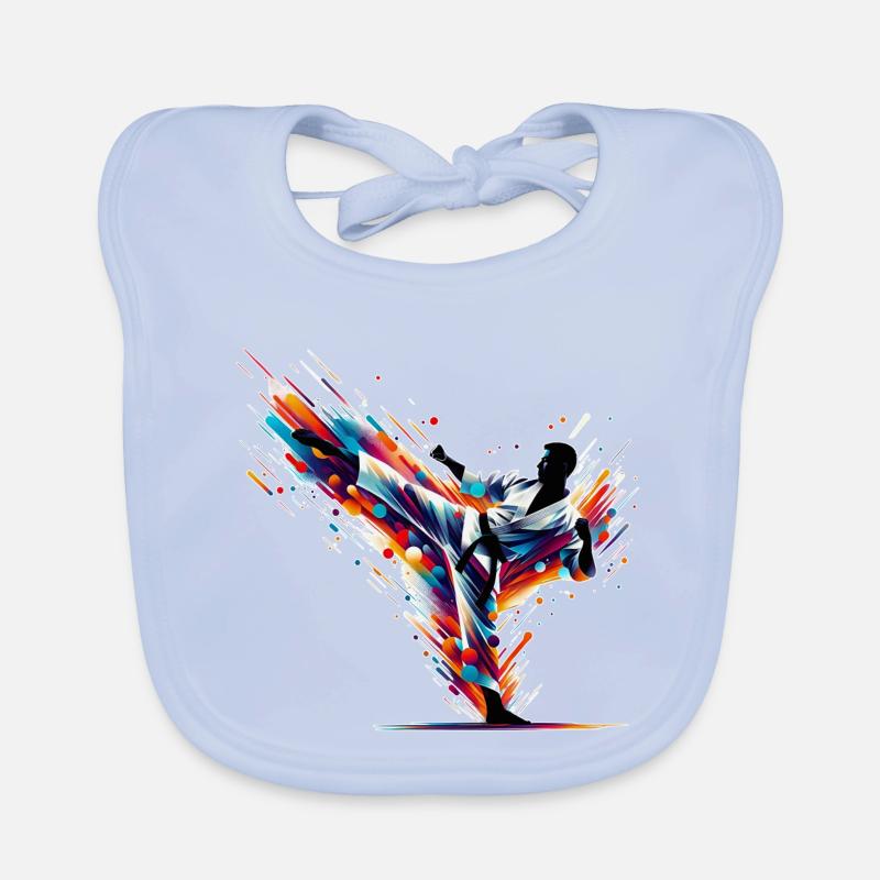 Karate Blast Organic Baby Bibs