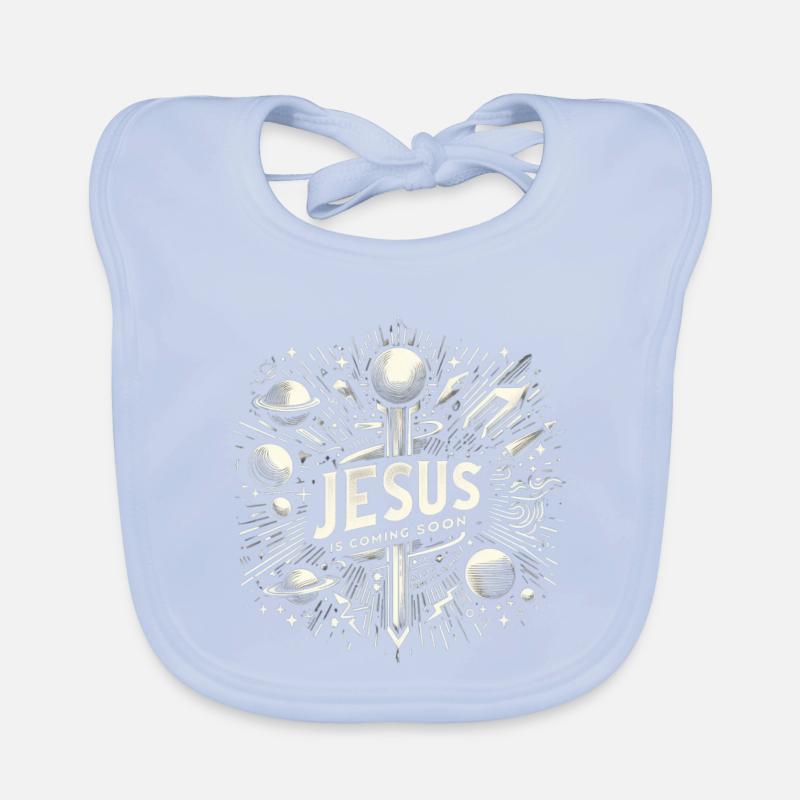 Jesus Kommt Bald – Kosmische Vision Baby Bio-Lätzchen