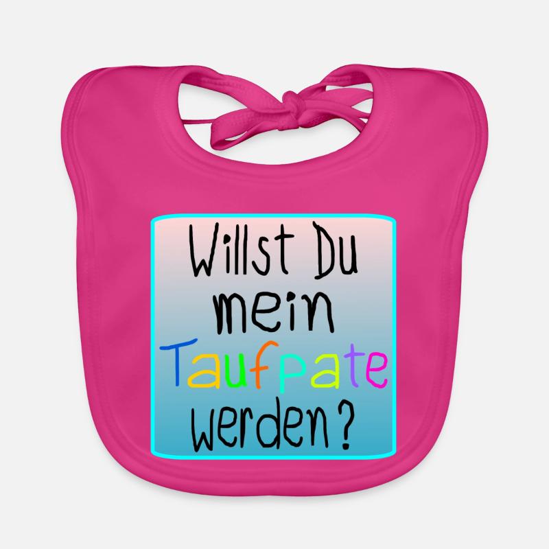 BABY TAUFE - TAUFPATE WERDEN Baby Bio-Lätzchen