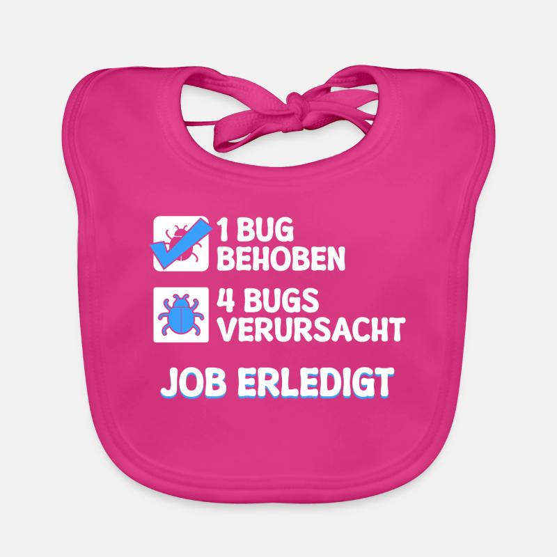 Développeur Coden skripting bugs debug correction de bugs Bavoir bio Bébé
