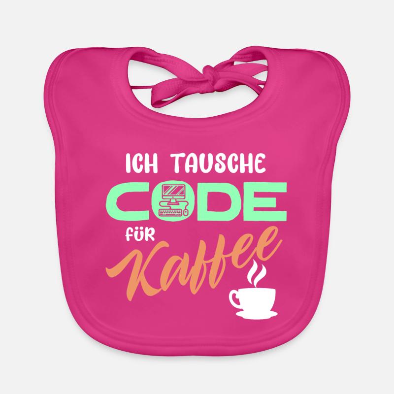 Code Développeur de déclaration Programmeur Ordinateur Bavoir bio Bébé