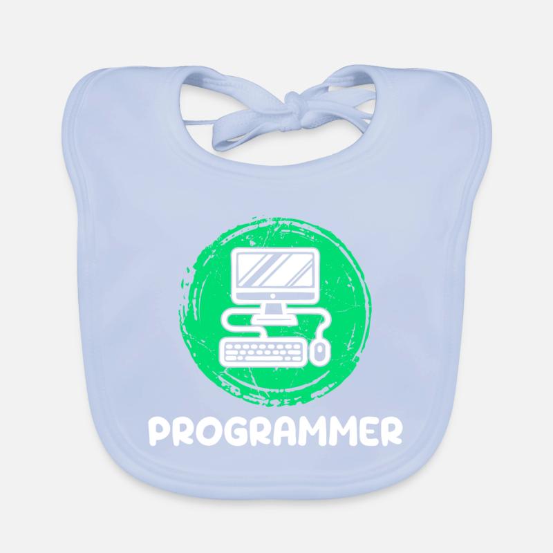 Computer Developer Programmer Computer Geek Organic Baby Bibs