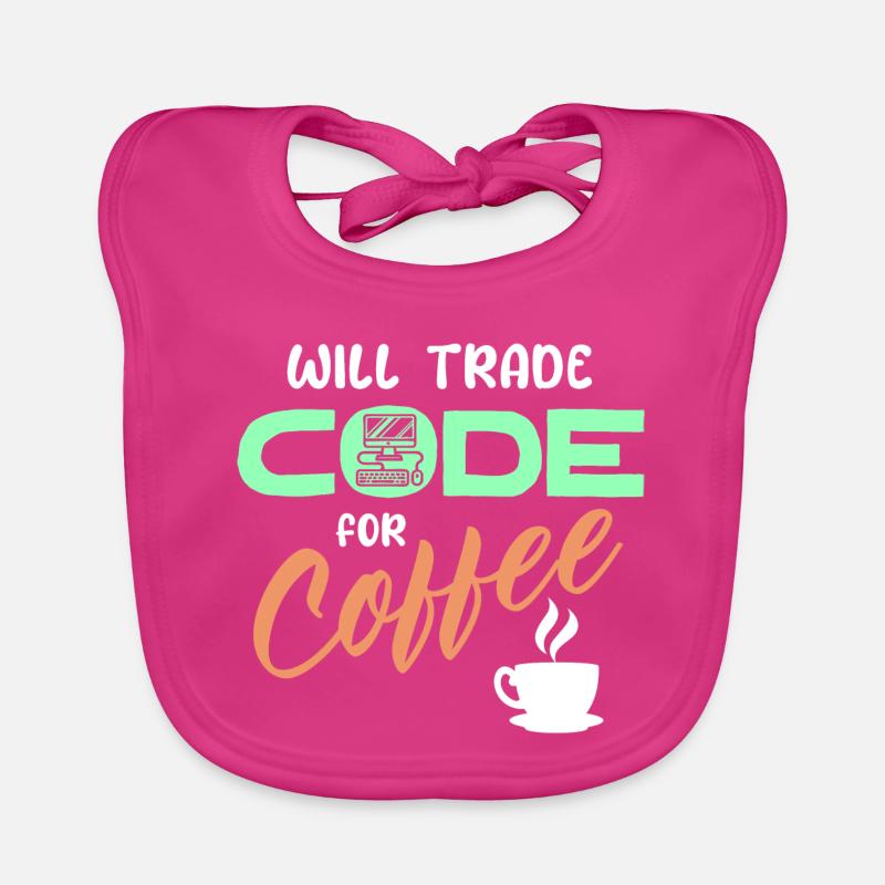 Programmierer Developer Code Statement Computer Baby Bio-Lätzchen