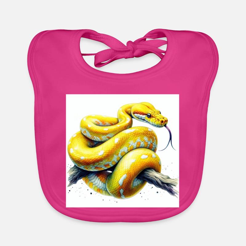 Python jaune Bavoir bio Bébé