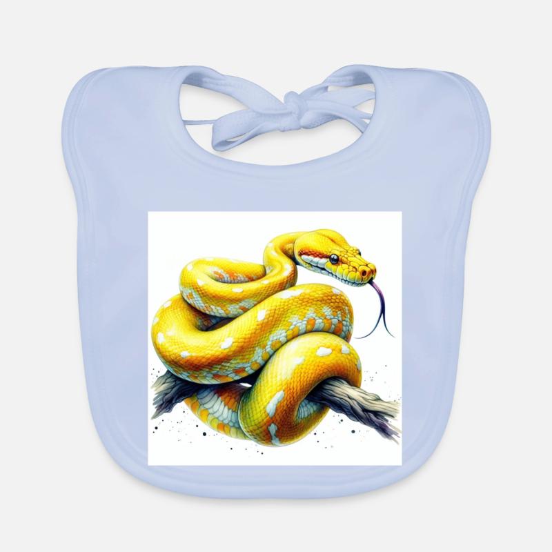 Python jaune Bavoir bio Bébé