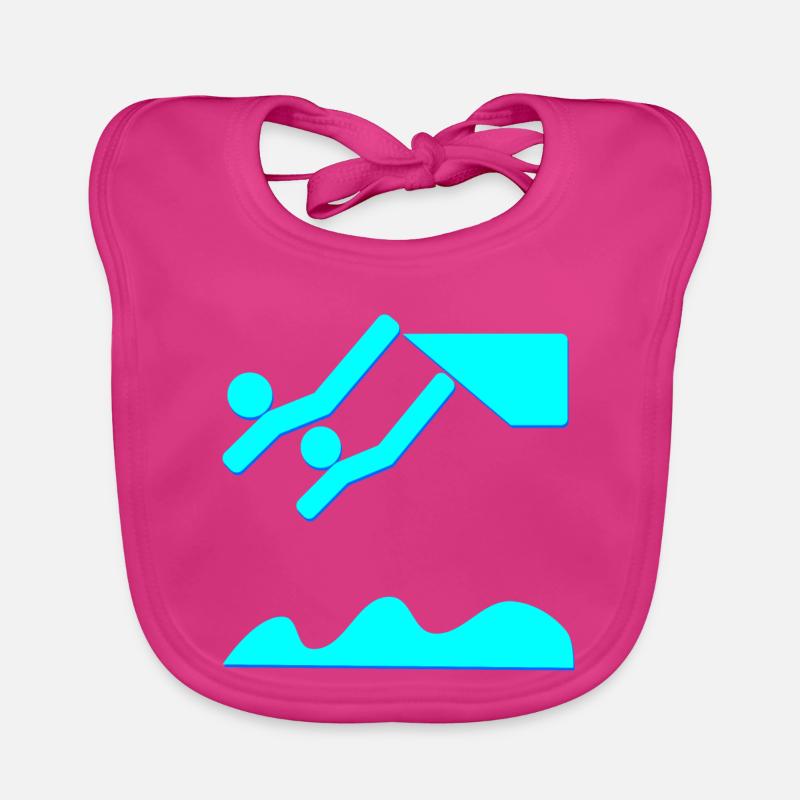 SYNCHRONIZED DIVING DIVING DIVING Organic Baby Bibs