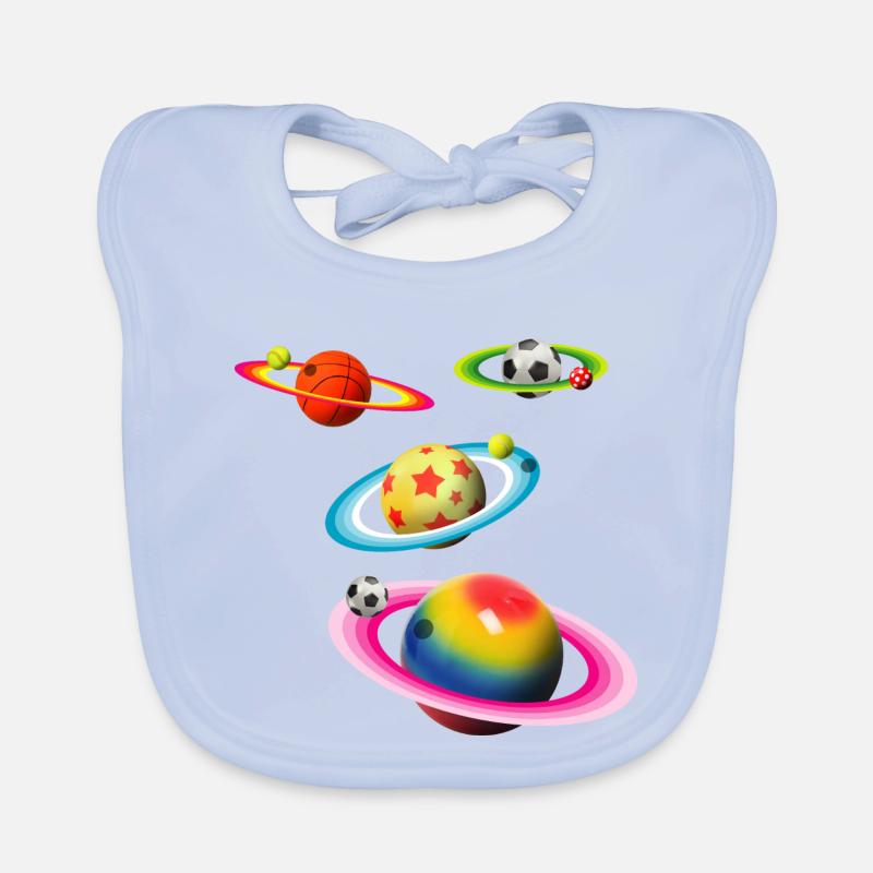 Boules Planètes Bavoir bio Bébé
