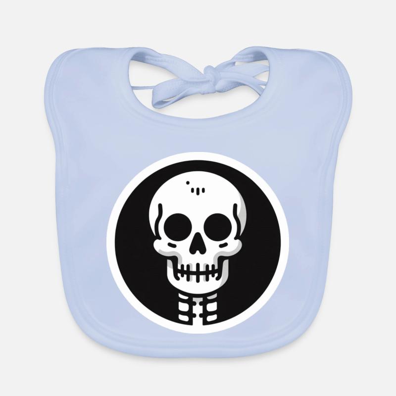 Squelette Halloween Bavoir bio Bébé
