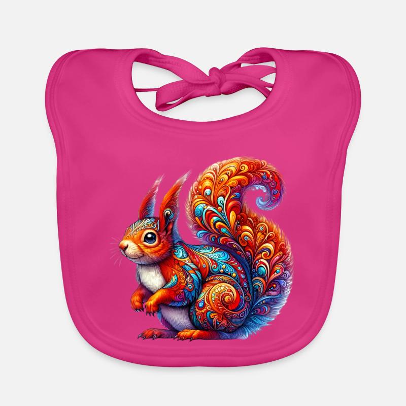 Eichhörnchen Baby Bio-Lätzchen